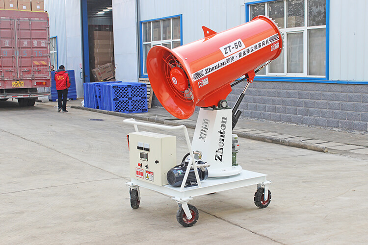 霧炮機(jī)在呼吸塵過(guò)程中的作用