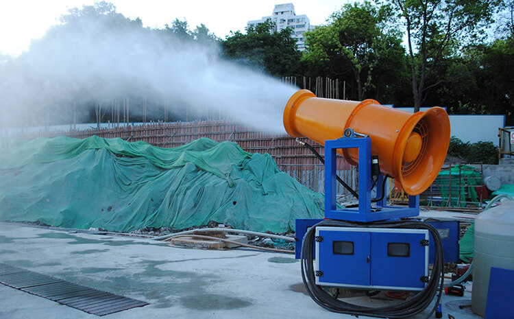 霧炮機(jī)水霧降塵在巖石開采中的效果怎么樣？