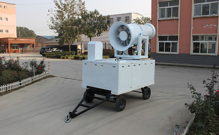 鄭通廠家?guī)懔私?0米小型霧炮機參數(shù)規(guī)格！