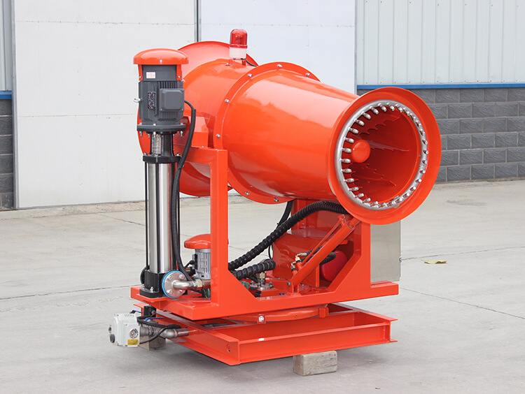 高壓微霧降塵霧炮機的微霧原理是什么？可達到什么效果？