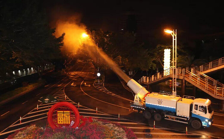 遠(yuǎn)程風(fēng)送式霧炮機(jī)可以治理堆料場(chǎng)粉塵嗎？